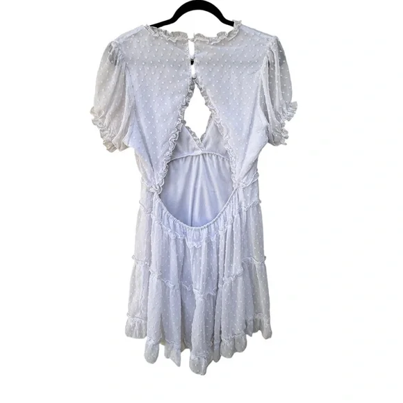 Justify White Swiss Dot Dress size XL - Picture 7 of 8